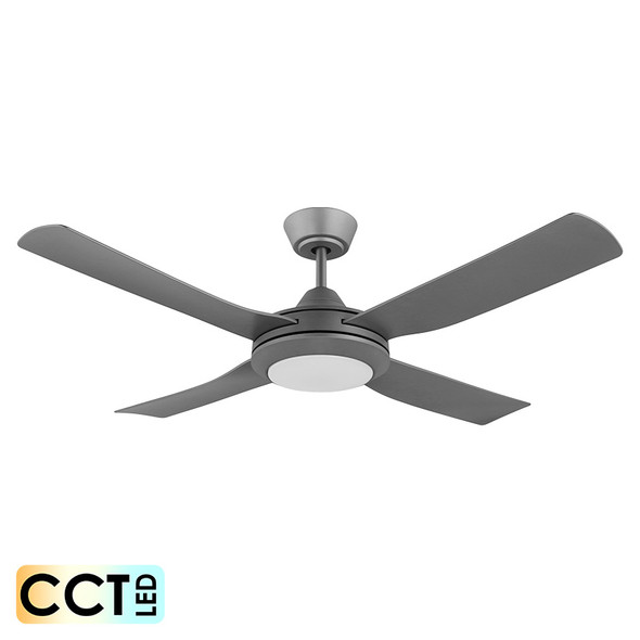 Eglo Bondi 122cm Titanium Plastic Indoor/Outdoor Ceiling Fan & LED Light