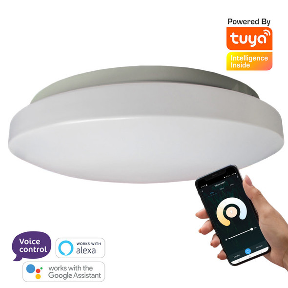 CLA SMTOYS1 18w Smart Wi-Fi CCT LED Ceiling Oyster