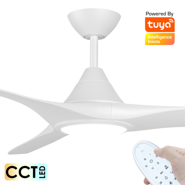 Calibo CloudFan Smart DC Motor 152cm White LED Light & Remote Ceiling Fan