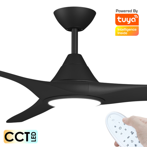 Calibo CloudFan Smart DC Motor 152cm Black LED Light & Remote Ceiling Fan