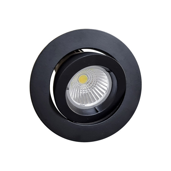 Oriel Chip GU10 Down Light Gimble Trim Black