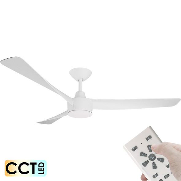 Calibo Turaco DC Motor 142cm White LED Light & Remote Ceiling Fan