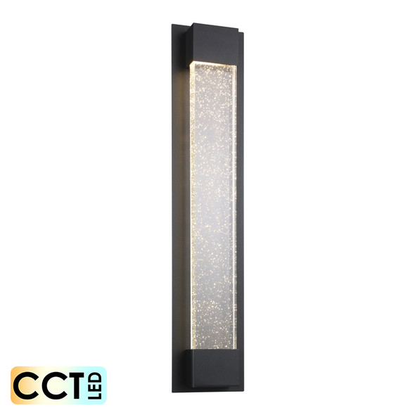 Eglo Villagrazia2 60cm CCT LED Interior/Exterior Wall Light Black & Glass