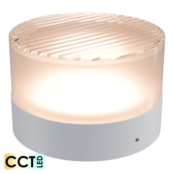 Calibo Gull 5w CCT LED White & Ribbed Acrylic Exterior Wall Light