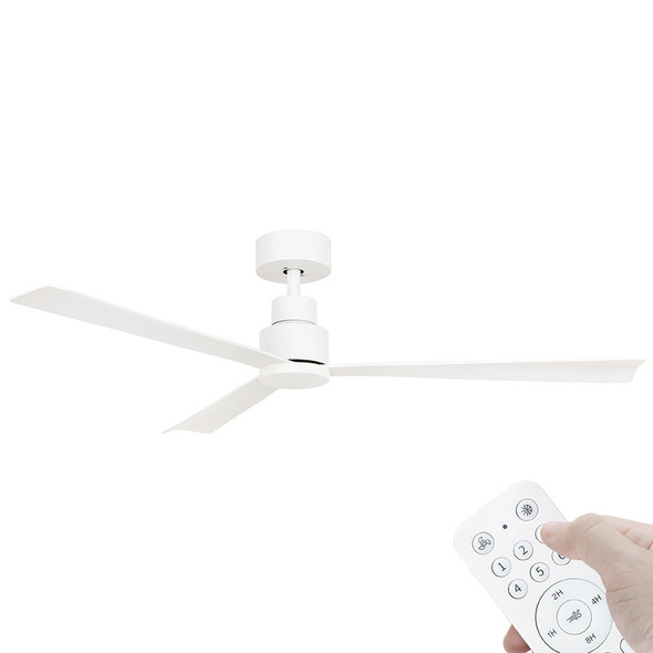 Brilliant Joli DC Motor 132cm White & Remote Ceiling Fan