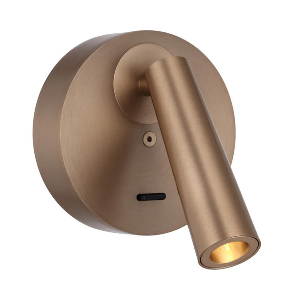 Telbix Lodan 1lt LED Spotlight With Switch Copper