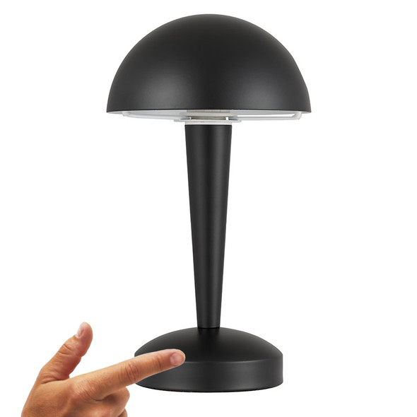 Telbix Mandel Black LED Touch Table Lamp