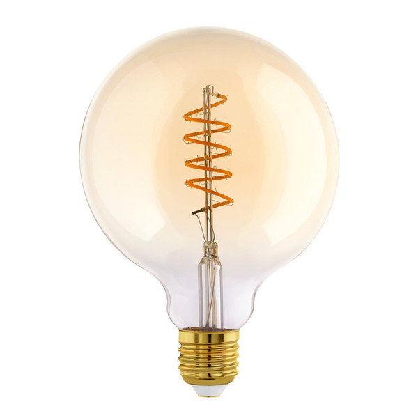 Eglo Amber Extra Warm 4w E27 LED Vintage G125 Large Sphere Shape
