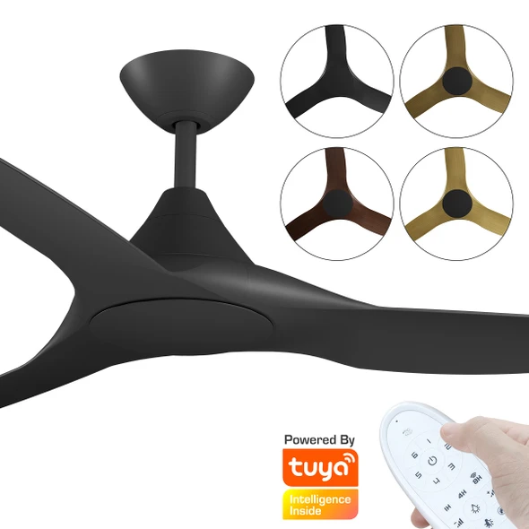Calibo CloudFan 48” (122cm) Smart DC Black Ceiling Fan & Remote