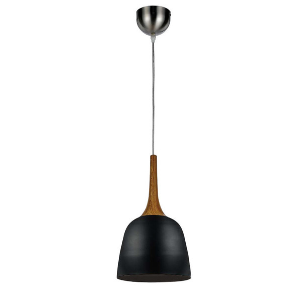 Telbix Polk 20 Hanging Pendant Oak/Black