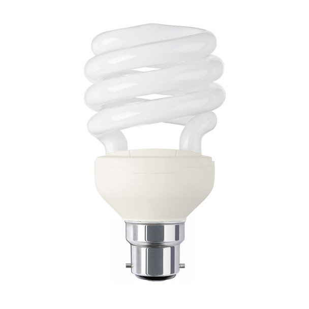 E-Star 8w B22 Mini Spiral CFL 4000K Cool White