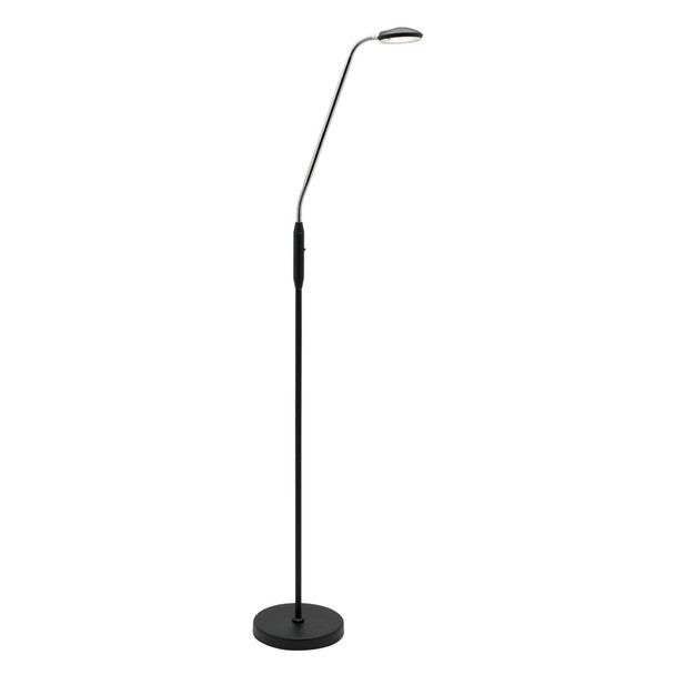 Mercator Dylan 6w LED Floor Lamp Black With Dimmer