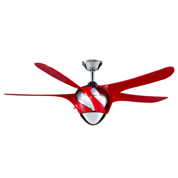 MyFan Nuovo 138cm Red Plastic Blade Ceiling Fan