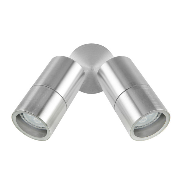 Brilliant Vision Eco 2lt GU10 Exterior Spotlight Anodised Aluminium