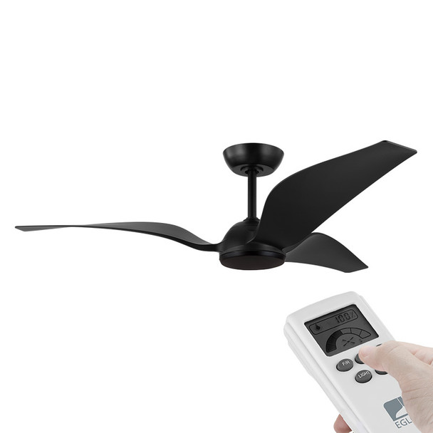Eglo Seagull DC Motor 142cm Black & Remote Ceiling Fan