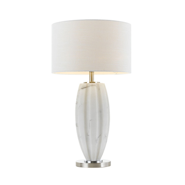 Telbix Axis Marble & White Table Lamp