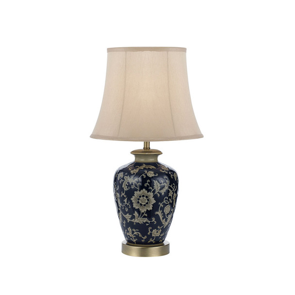 Telbix Nashi33 Blue & Taupe Table Lamp