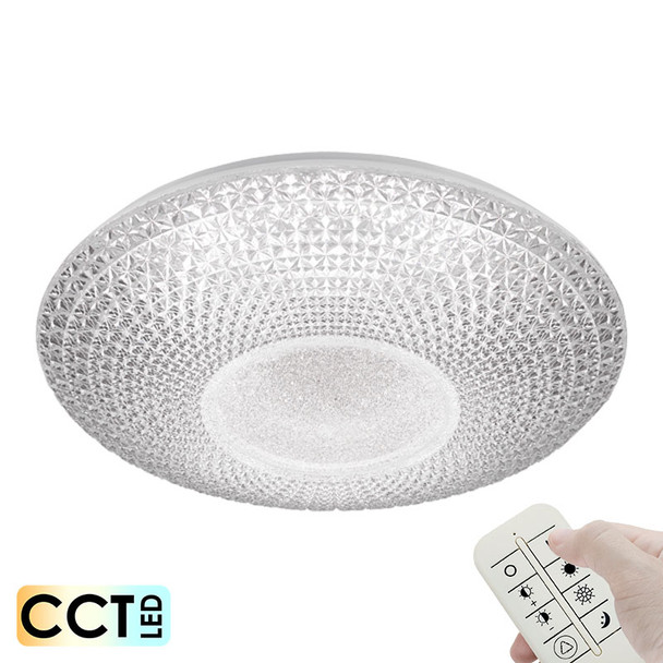 Telbix Greta52 50w CCT LED Ceiling Light & Remote