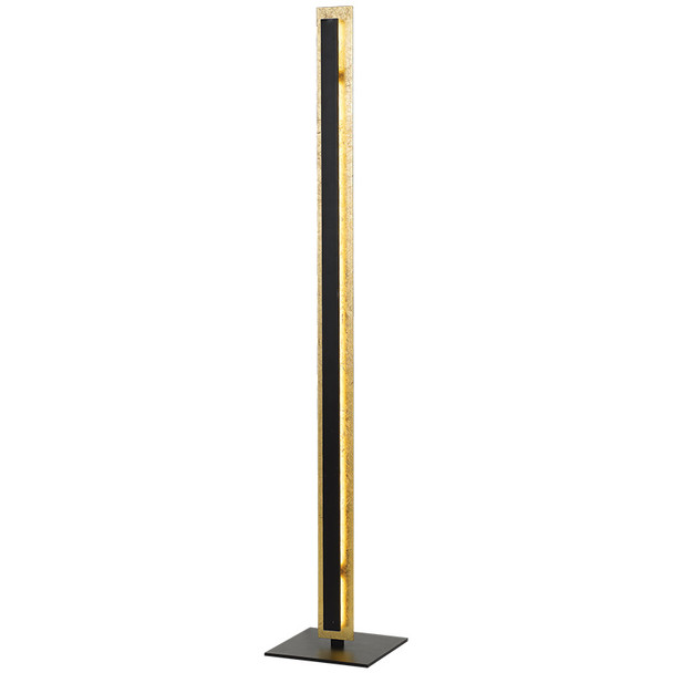 Telbix Serano Metal 30w LED Floor Lamp Black & Gold