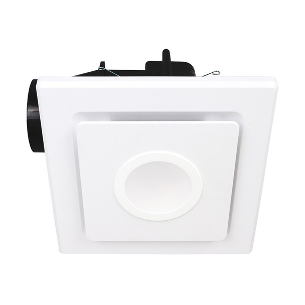 Mercator Emeline-II Square Large White Exhaust Fan & 10w LED Light