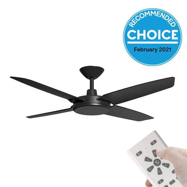 Airborne Enviro DC Motor 132cm Black & Remote Ceiling Fan