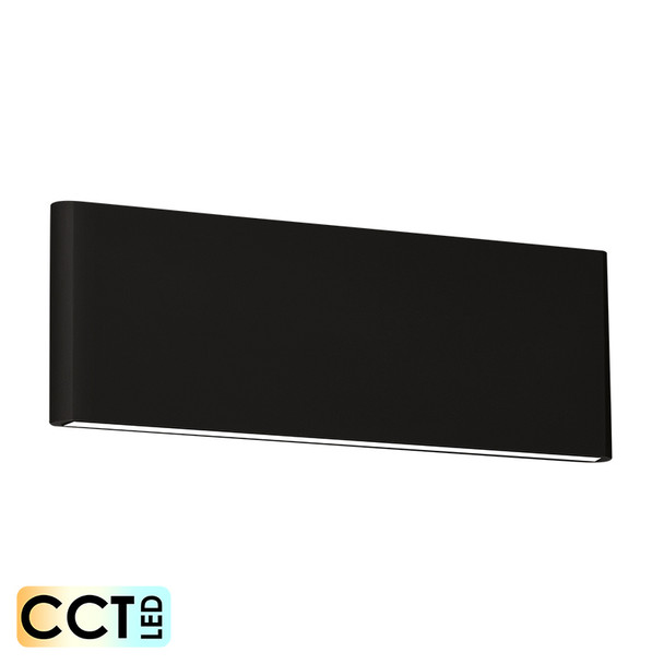 Eglo Climene Flat Up/Down CCT LED Wall Light Black