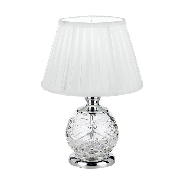 Telbix Vivian Chrome & White Table Lamp