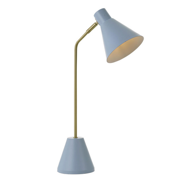 Telbix Ambia Study Desk Lamp Blue & Brass