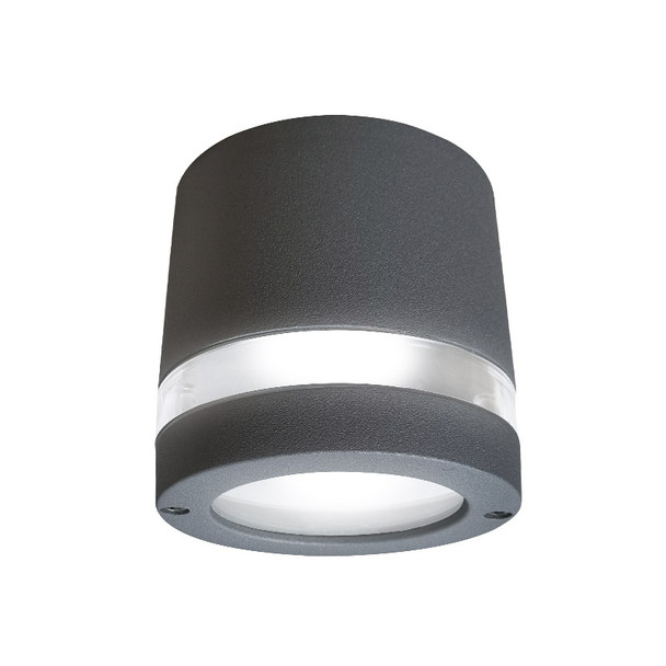 Mercator Rondo GU10 Surface Mount Exterior Down Light Graphite