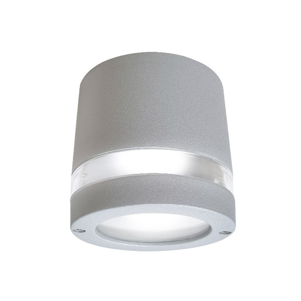 Mercator Rondo GU10 Surface Mount Exterior Down Light Silver