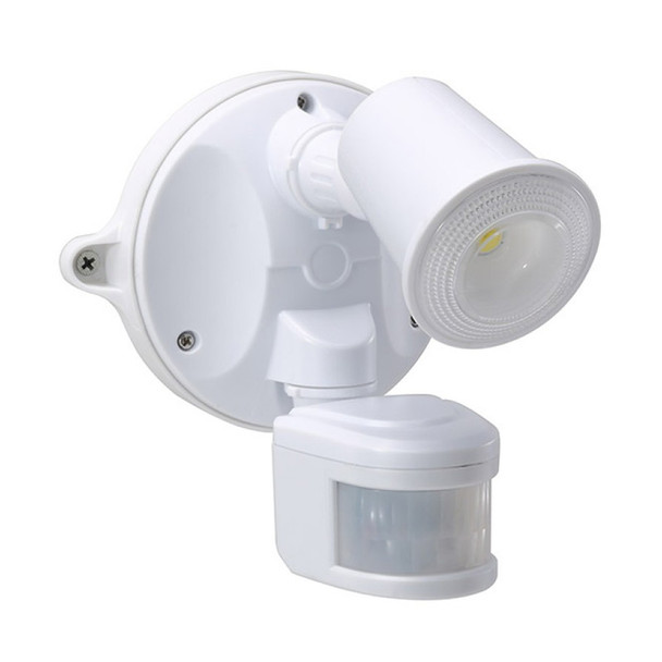 Housewatch 55-151 10w LED Exterior Spotlight & Sensor White