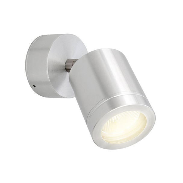 Brilliant Vista II 12V MR16 Exterior Single Spotlight Aluminium