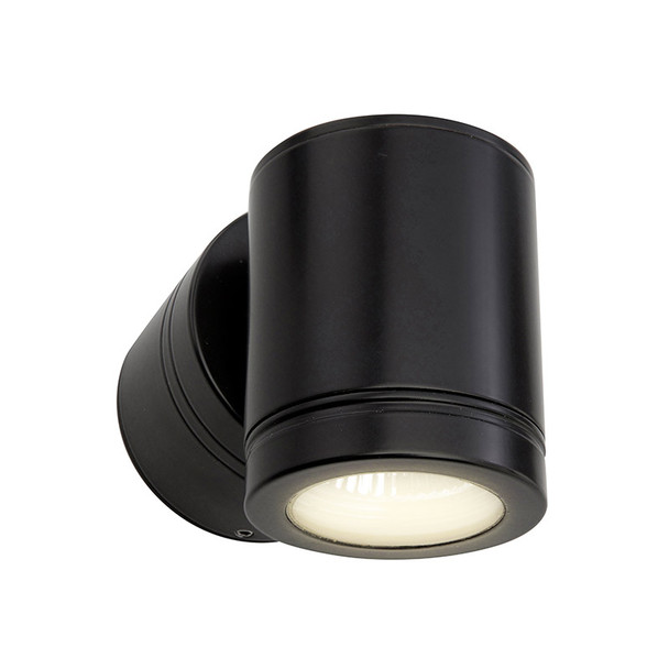 Brilliant Vista II MR16 Exterior Wall Downlight & Transformer Black