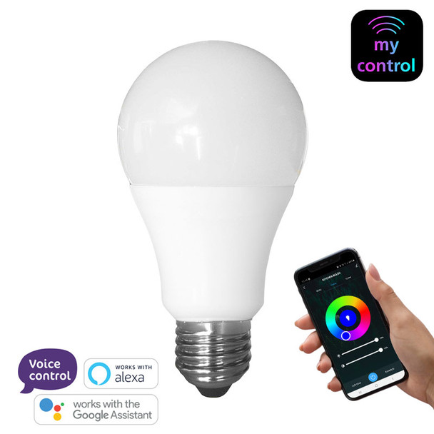 Eglo My Control 9w E27 Smart Wi-Fi RGB CCT LED A60 GLS Globe