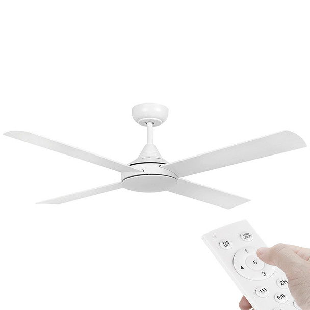 Eglo Stradbroke DC Motor 122cm White & Remote Ceiling Fan