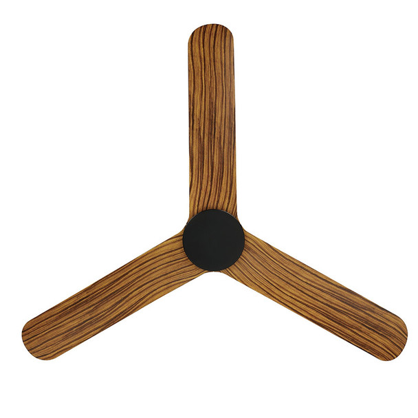 Eglo Iluka DC Motor 152cm Black/Rustic & Remote Ceiling Fan