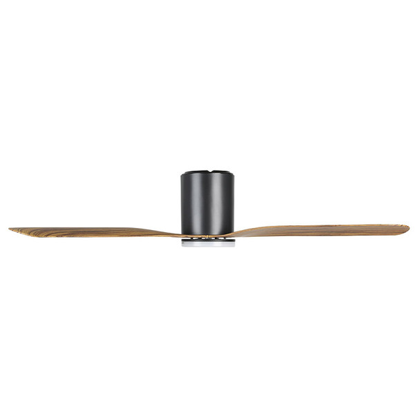 Eglo Iluka Hugger DC Motor 152cm Black/Rustic LED Light & Remote Ceiling Fan