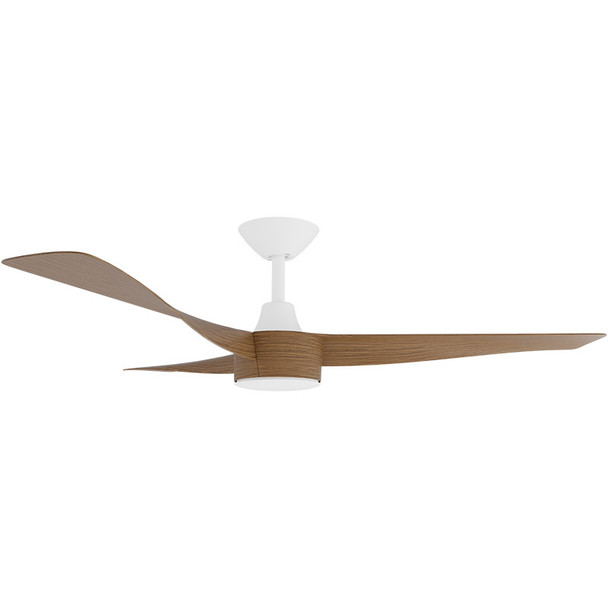 Calibo Turaco DC Motor 142cm White/Koa & Remote Ceiling Fan