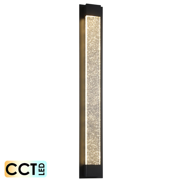 Eglo Villagrazia2 90cm CCT LED Interior/Exterior Wall Light Black & Glass