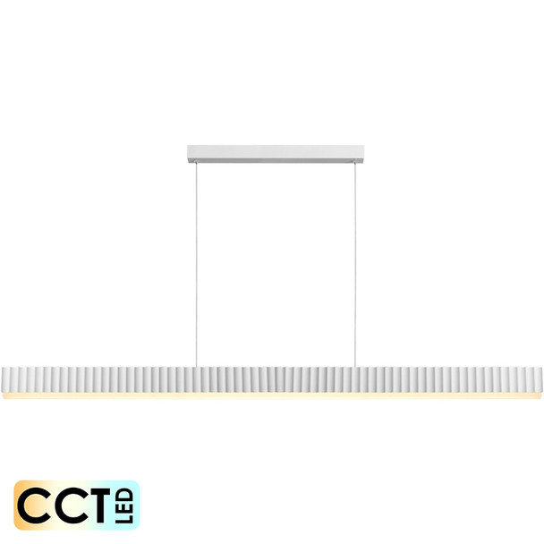Calibo Prinia 253cm 76w CCT LED White Hanging Pendant