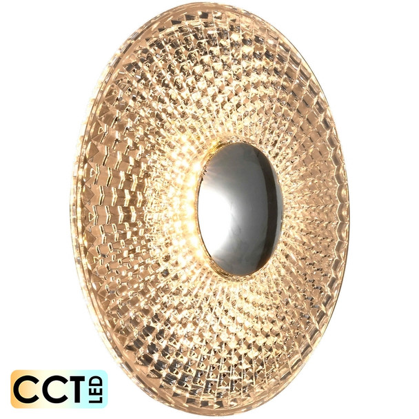 Calibo Bilby 180mm 5w CCT LED Chrome & Acrylic Wall Light