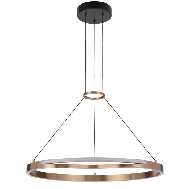 Telbix Ostrom Round 65cm 38w LED Gold Hanging Pendant
