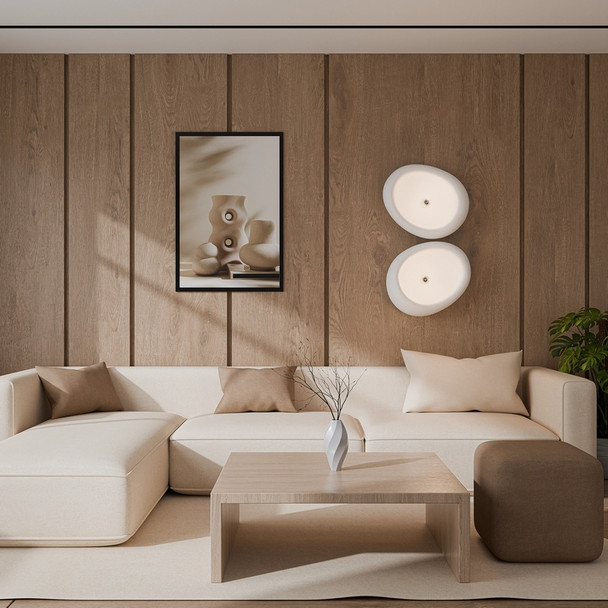 Calibo Cardinal 400mm White Polyresin Interior Wall OR Close To Ceiling