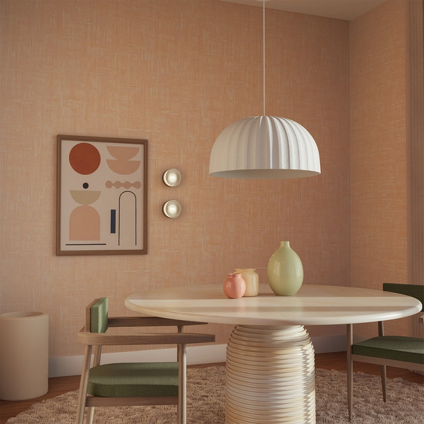 Calibo Rachis 450mm White Polymer Resin Hanging Pendant