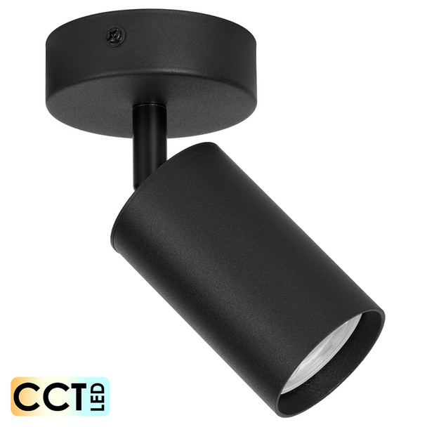 Telbix Picard 1lt CCT GU10 LED Spotlight Black