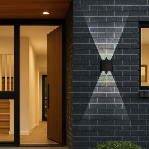 Telbix Eyvor 4w CCT LED Black Exterior Wall Up/Down