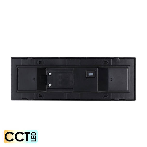 Telbix Ingar 6w CCT LED Recessed Exterior Wall Light Black