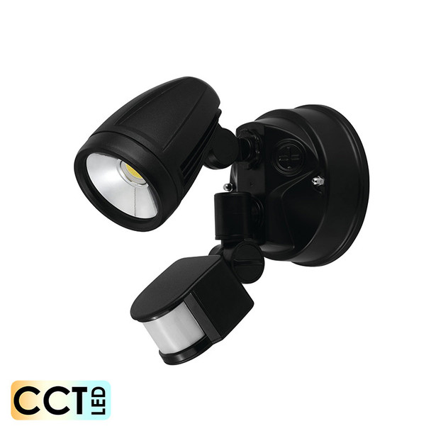Eglo Chopper 1 X 15w CCT LED Exterior Spotlight & Sensor Black