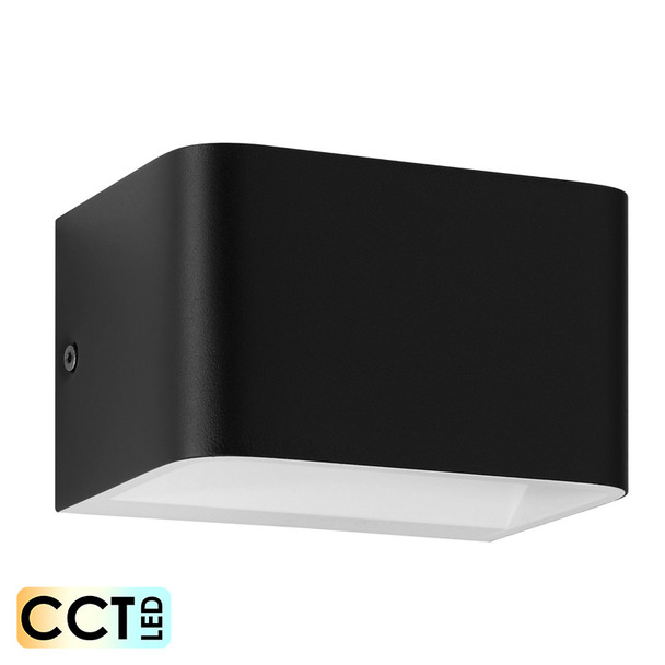 Eglo Sania 4 Small 7w CCT LED Wall Light Black