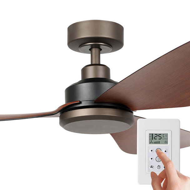 Eglo Torquay DC Motor 122cm ORB & Wall Control Bundle Ceiling Fan